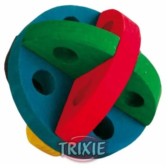 Tylko dziś Trixie drewniana piłka na smakołyki dla gryzoni 8cm