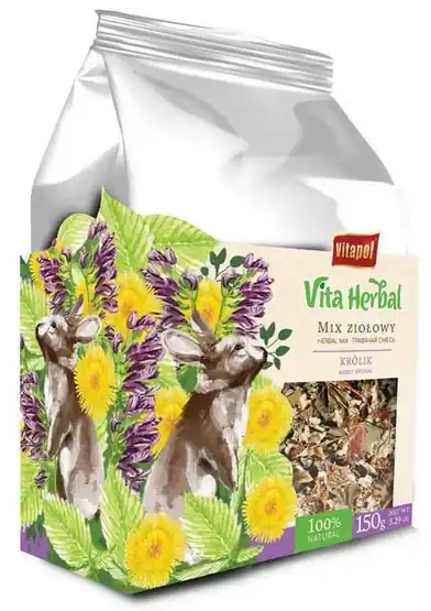 Vitapol Vita Herbal Mix ziolowy dla królika 150g Ostatnie sztuki