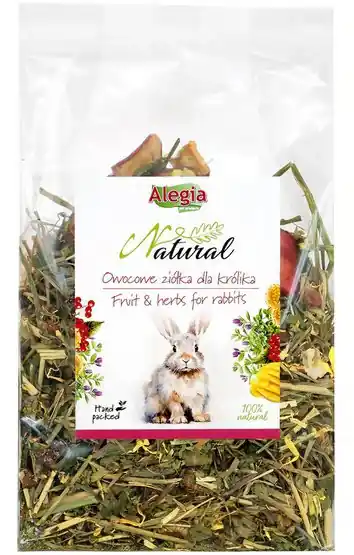Taniej Alegia Natural Owocowe ziółka dla królika 130g