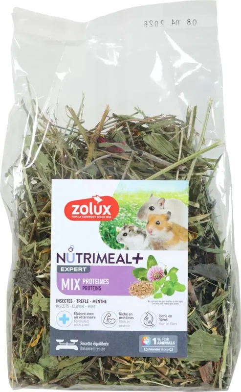 Bezpieczne zakupy Zolux Nutrimeal Mieszanka białkowa dla myszy i myszoskoczków 100g