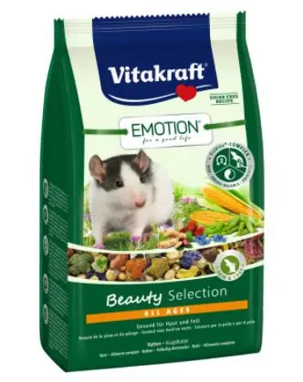 Nowość Vitakraft Emotion Beauty All Ages karma dla szczurów w każdym wieku 600g