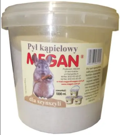 Popularny Megan Pył kąpielowy dla szynszyli 1L
