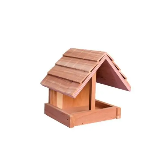Garden&Fun Karmnik dla ptaków z drewna cedrowego 15,5x13,5x14,5cm Oferta
