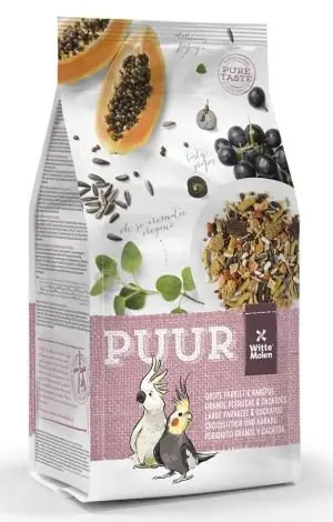 Promocja Witte Molen Puur Large Parakeet & Cockatoo mieszanka ziaren dla dużych papug i kakadu