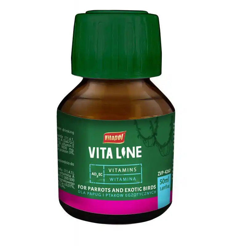 Niska cena Vitapol Vitaline AD3EC witaminy dla ptaków egzotycznych 50ml